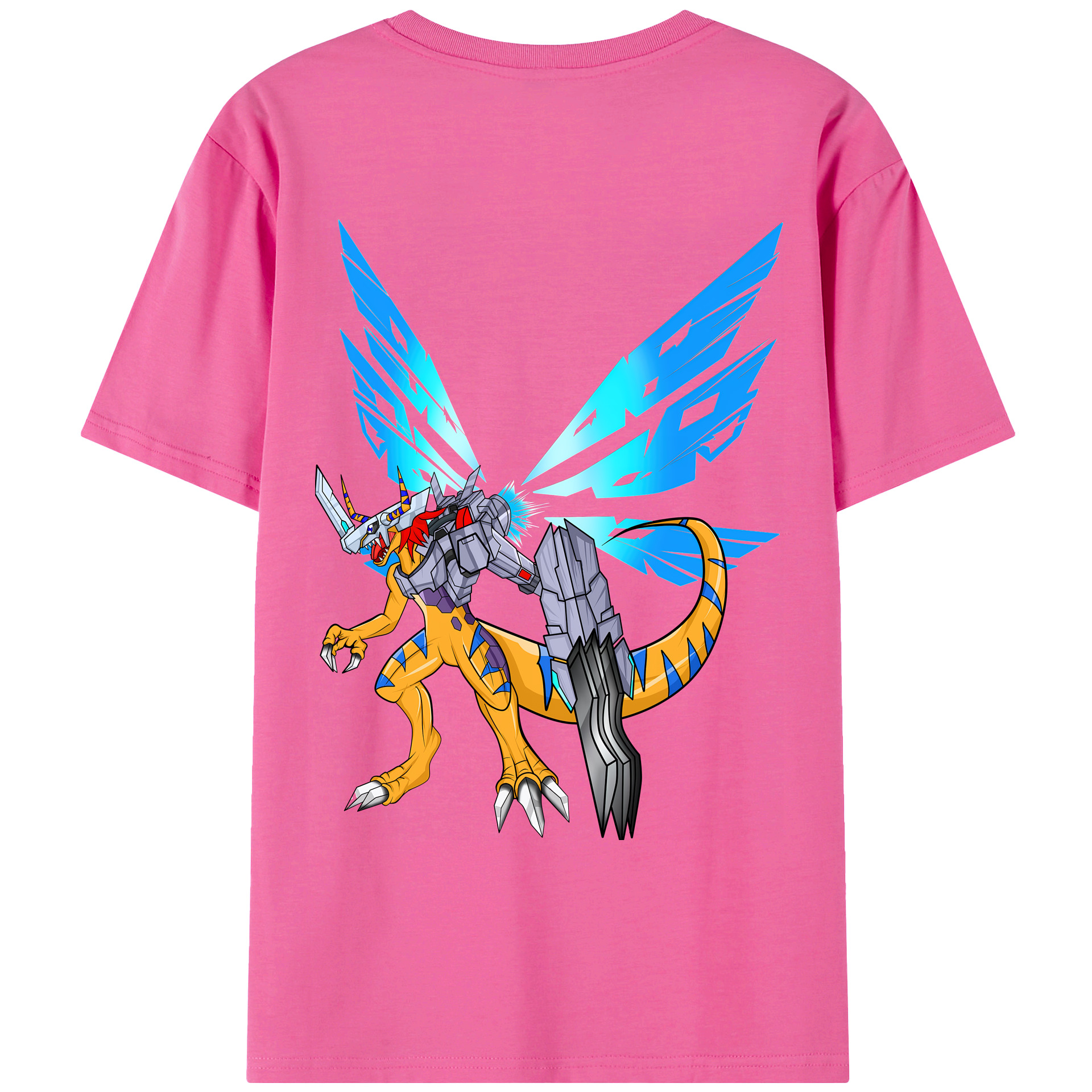 （画像用） Digimon デジタルモンスター/デジモン レディース半袖Tシャツ(バックプリント)